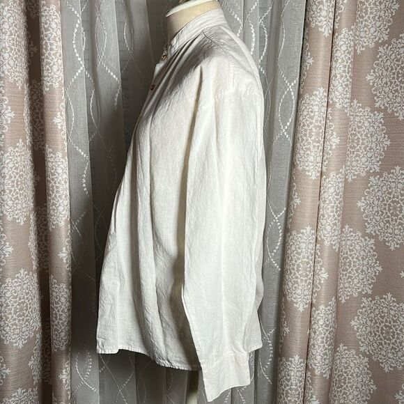 FOLKLORICO Men’s 100% Cotton Long Sleeve Shirt – Size M/L - Picture 3 of 6